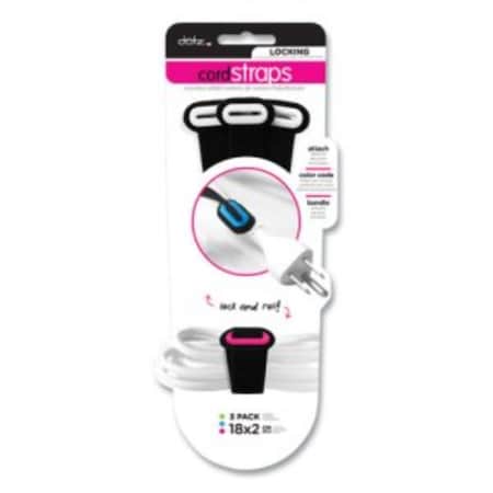 Lee Products Dotz Locking Cord Strap, Black LEE22201